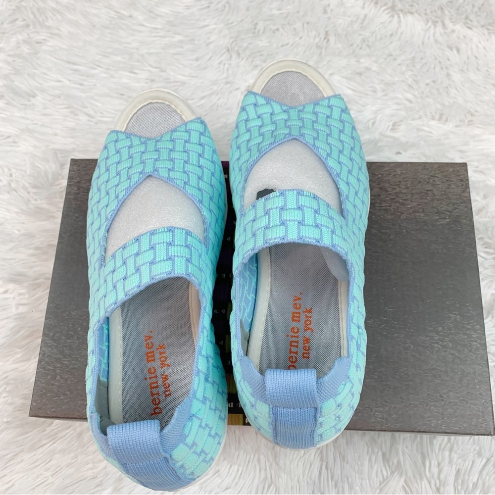 Bernie Mev. Chick Weave Mary Jane Slip on shoes stretch knit memory foam - Picture 3 of 8
